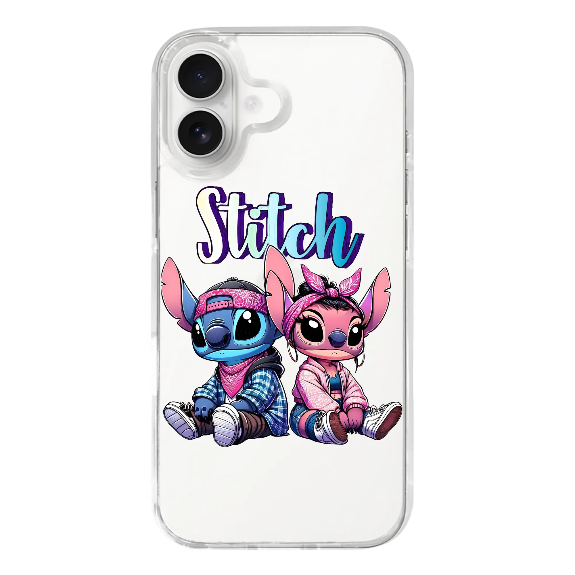 リロ＆スティッチ グッズ エンジェル - iPhone 17シリーズ 透明スマホケース – 薄型・耐衝撃・精密フィット保護カバー